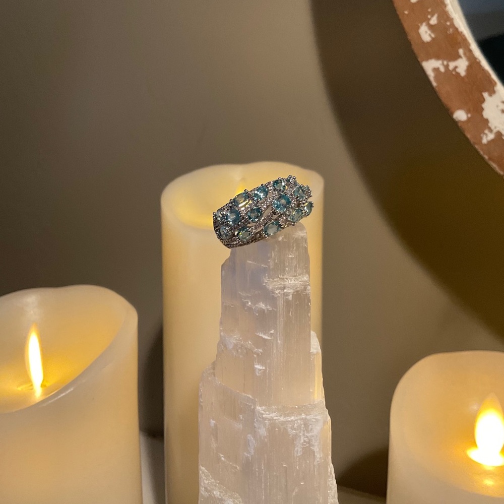 Vintage Eternal Blue Zircon Ring by Stauer